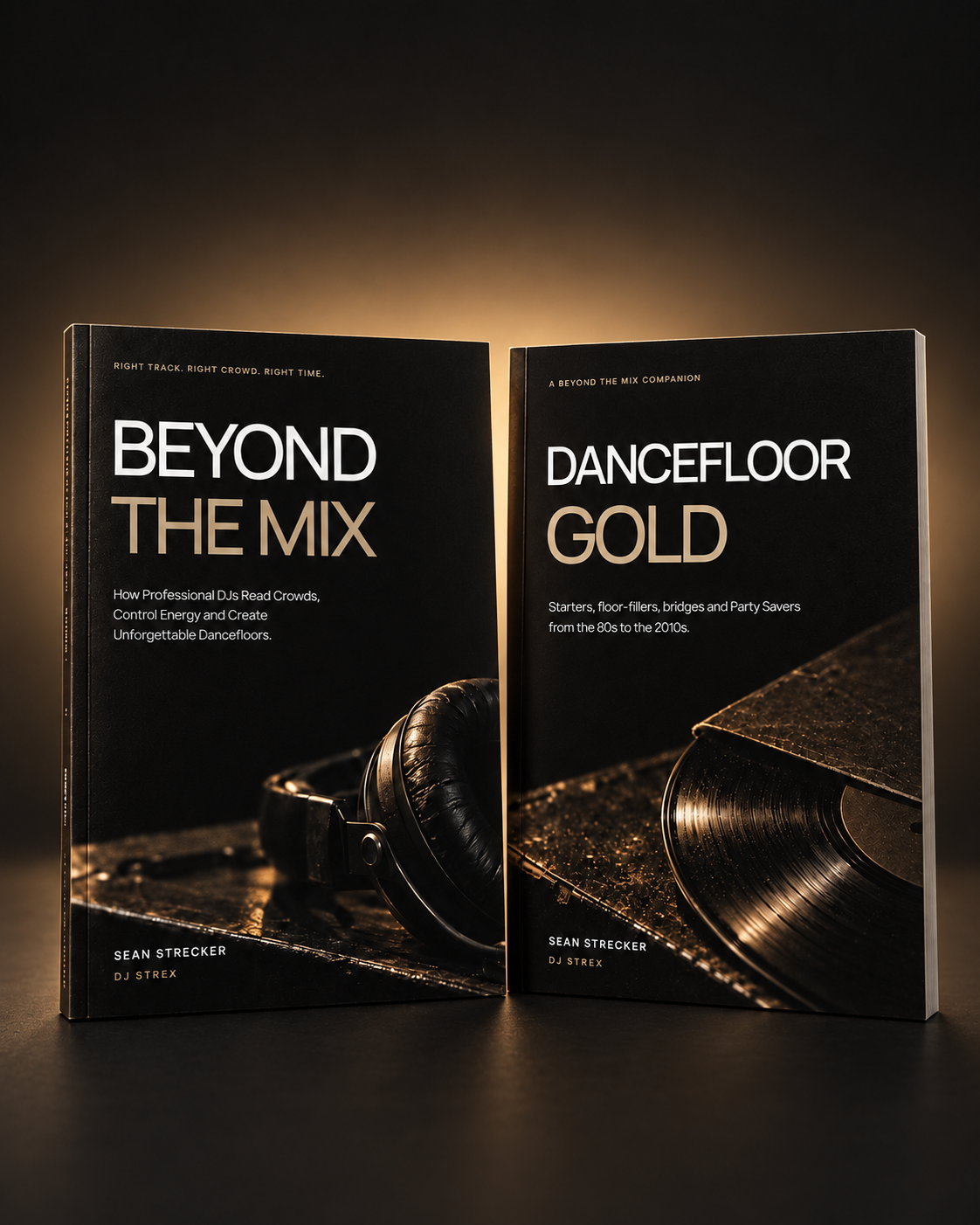 Beyond the Mix and Dancefloor Gold, Black & Gold Edition guides with a warm gold glow